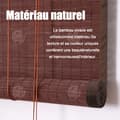 Miniatyrbild 3 av 4: INN Naturlig bambu gardin storlek 1,2x2,1 meter skuggning 60 kastanjefärgade filament interiör exteriör rulljalusier