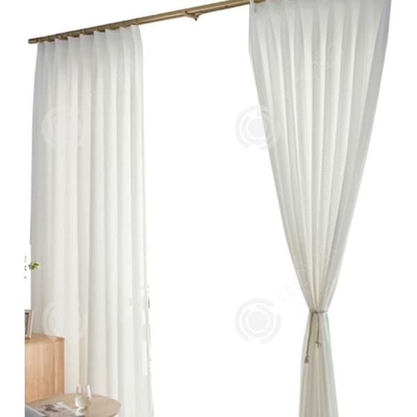 INN Gardin 100 x 100cm skira gardiner halvtransparent gardin interiör modern fönsterdekoration för vardagsrum sovrum färg p