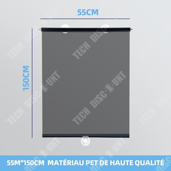 TD Store 55cm x 150cm mörkläggningsgardin solskydd med termisk beläggning utan borrning mörkläggningsrullgardin dag natt