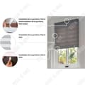 Miniatyrbild 4 av 4: TD 2ST Day Night Rullgardin 60x180cm kort mörkläggningsgardin dubbla gardiner engångs non-woven gardiner no punch black