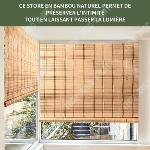 TD Butik bambu utomhus 1.2x2m rullgardiner i bambu mörkläggande Rullgardin i brunt bambu Rullgardin i naturligt bambu