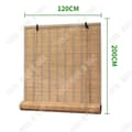 Miniatyrbild 4 av 4: TD Butik bambu utomhus 1.2x2m rullgardiner i bambu mörkläggande Rullgardin i brunt bambu Rullgardin i naturligt bambu