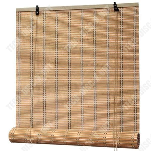 TD Butik bambu utomhus 1.2x2m rullgardiner i bambu mörkläggande Rullgardin i brunt bambu Rullgardin i naturligt bambu