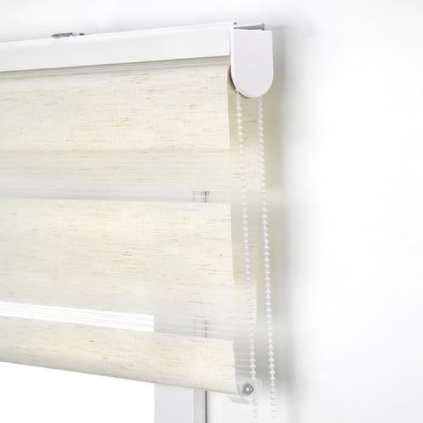 Blinddecor Lira Store enrouleur dag natt tyg dubbel Lin 90 x 180 cm