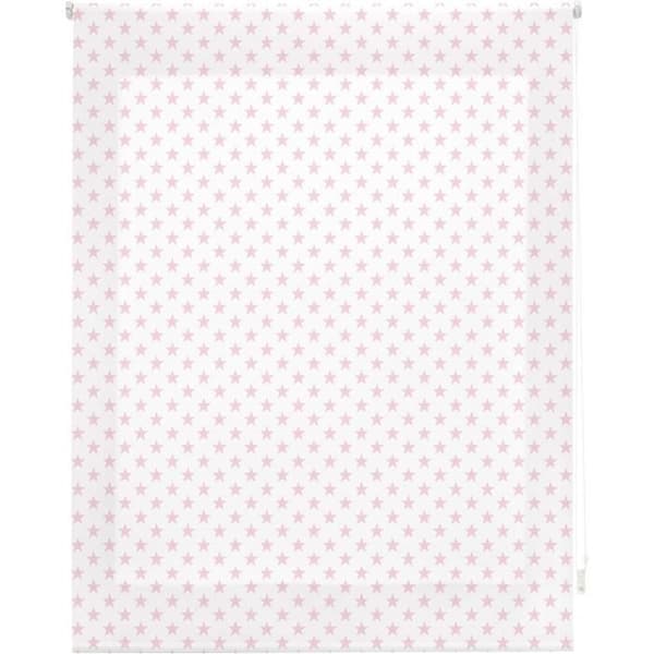 Rullgardin Blindecor Stars, Tyg, Rosa, 150 x 180 cm