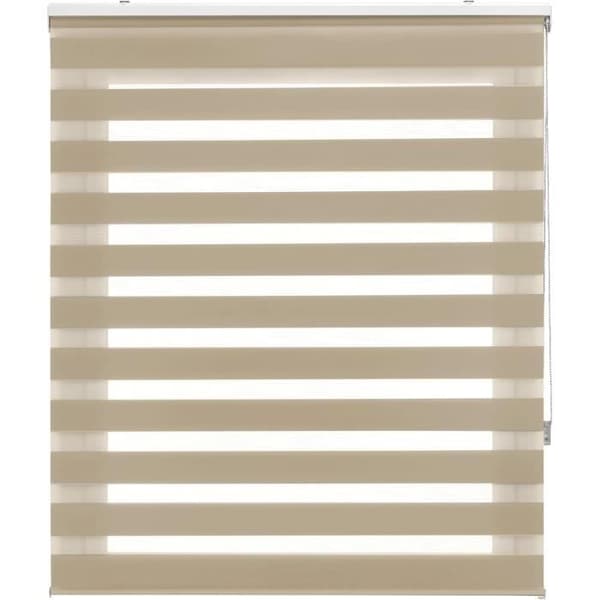 Blindecor Lira Rullgardin dag och natt tyg dubbelsidig, färg Beige, zebrarullgardin 120 x 250 cm