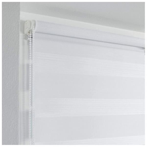 Rullgardin dag och natt 60 x 180 cm polyester dag-natt Vit