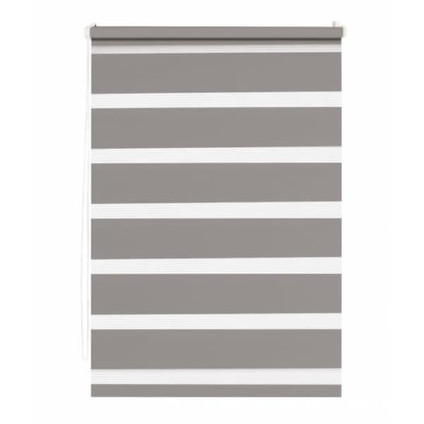 Rullgardin - MADECOSTORE - Taupe - L40 x H190cm - Skirt/avskärmningstyg - Fixering utan att borra