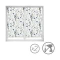 Miniatyrbild 2 av 4: Pack x 2 EasyFix Genomskinliga rullgardiner, UTAN VERKTYG - Persienner Storlek 80x150 - Libellule Model Blind | BLINDECOR