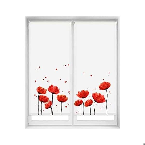 Förvaringsrulle - BLINDECOR - EasyFix - 65x150 cm - Opaqu - Klöverblomma