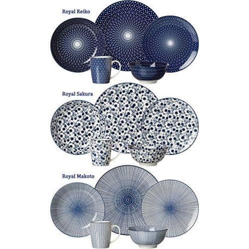 Ritzenhoff & Breker Skålar Kit Royal Makoto 4 delar 20,5 cm Diameter Porslin Blå-Vit