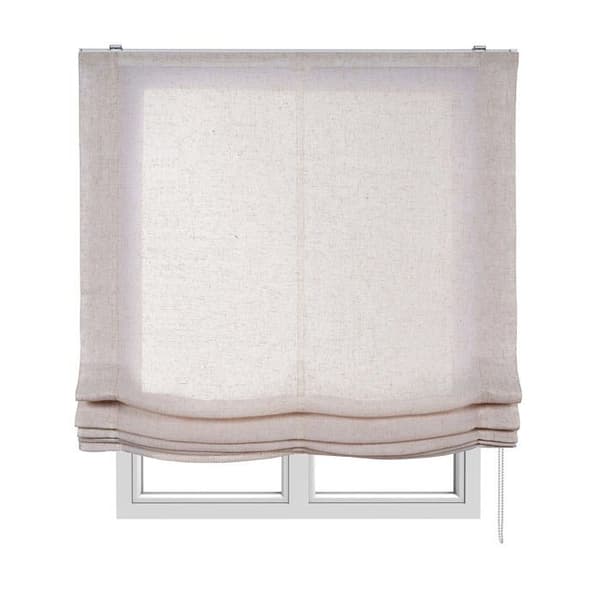 Fönstergardin Estores basic - 2581131 - Vikbar flytgardin utan stänger, utrullande Paket Beige 75 x 175 cm