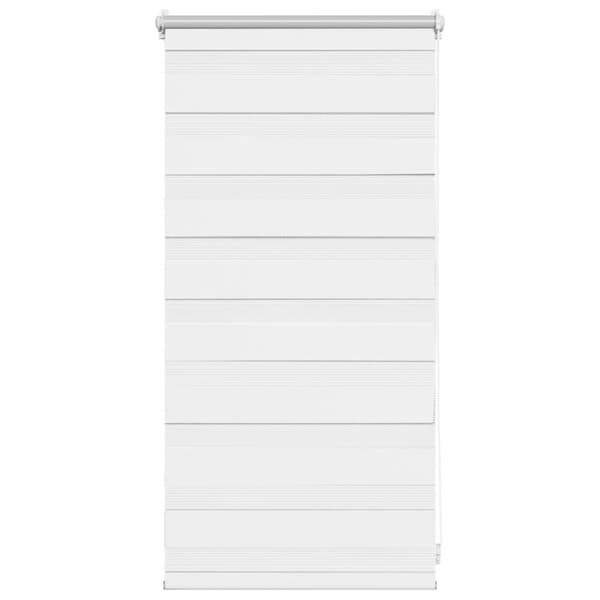 Rullgardin randig vit 40 x 100 cm transparent