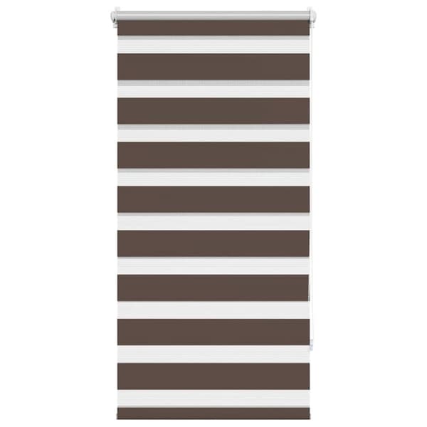 Rullgardin randig brun 60 x 120 cm transparent
