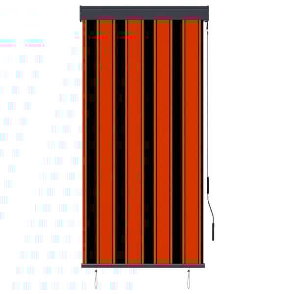 Rullgardin utomhus 80x250 cm orange och brun