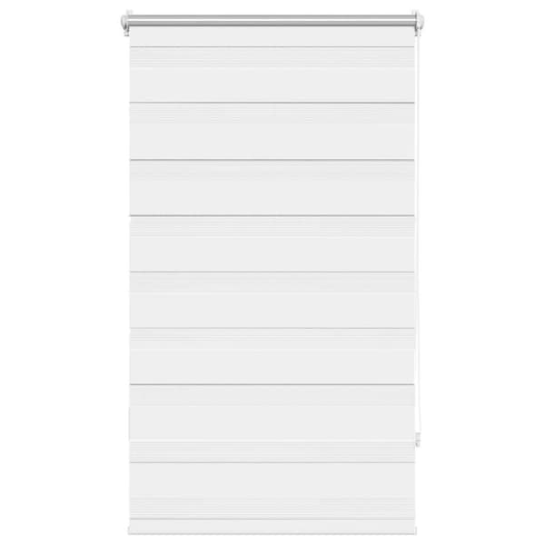 Rullgardin randig vit 70 x 120 cm transparent