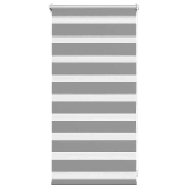 Rullgardin randig grå 40 x 100 cm transparent