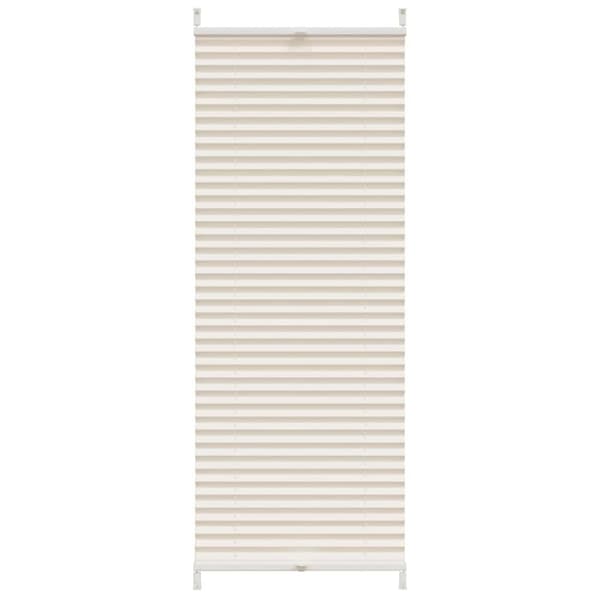 Plisségardin 40x100 cm gräddvit