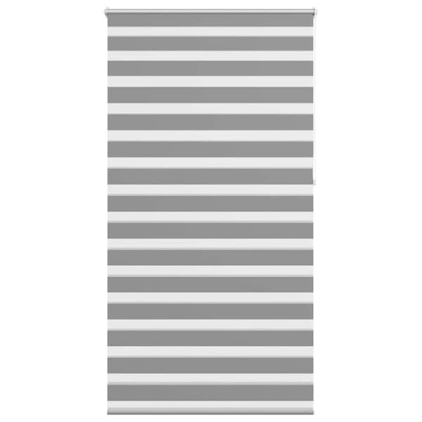 Rullgardin randig grå 120 x 230 cm transparent