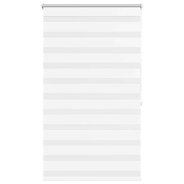 Rullgardin randig vit 100 x 175 cm transparent