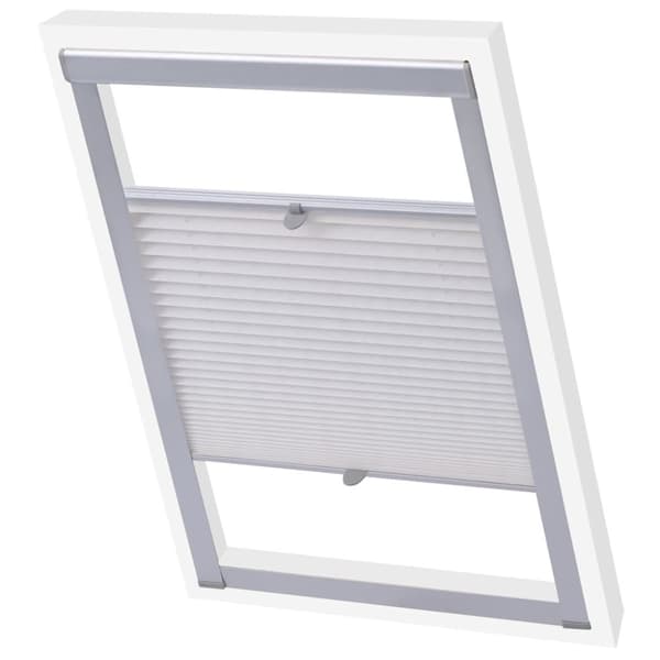 Plisségardin vit M08/308