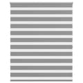 Miniatyrbild 2 av 2: Rullgardin randig grå 140 x 175 cm transparent