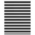 Miniatyrbild 2 av 2: Rullgardin randig svart 140 x 175 cm transparent
