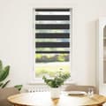 Miniatyrbild 2 av 2: Rullgardin zebra svart 60x150 cm tyg bredd 55,9 cm polyester