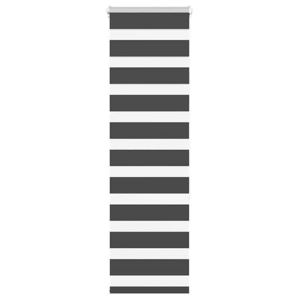 Rullgardin zebra svart 50x150 cm tyg bredd 45,9 cm polyester