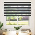 Miniatyrbild 2 av 2: Rullgardin zebra svart 145x150 cm tyg bredd 140,9cm polyester