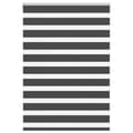 Miniatyrbild 1 av 2: Rullgardin zebra svart 105x100 cm tyg bredd 100,9cm polyester