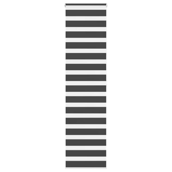 Rullgardin zebra svart 55x200 cm tyg bredd 50,9 cm polyester