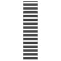 Miniatyrbild 1 av 2: Rullgardin zebra svart 55x200 cm tyg bredd 50,9 cm polyester
