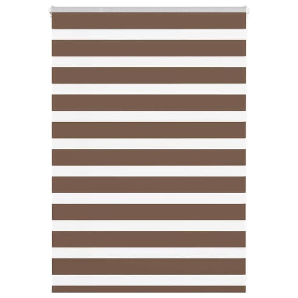 Rullgardin zebra brun 110x100 cm tyg bredd 105,9 cm polyester