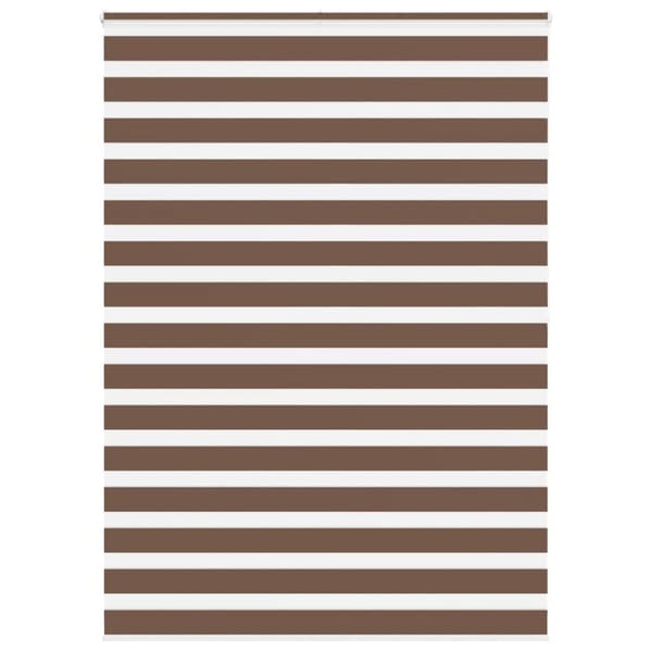 Rullgardin zebra brun 155x200 cm tyg bredd 150,9 cm polyester