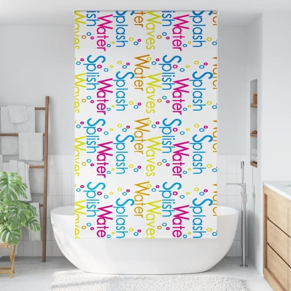 Rullgardin för dusch 130x240 cm tyg bredd 126 cm