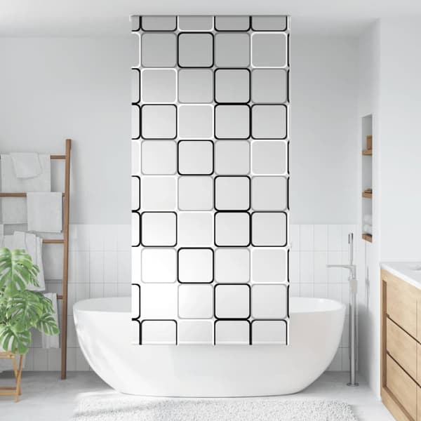 Rullgardin för dusch 90x240 cm tyg bredd 86 cm