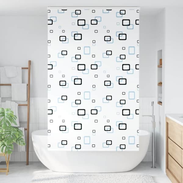 Duschrullgardin med kassett 130x240 cm tyg bredd 126 cm