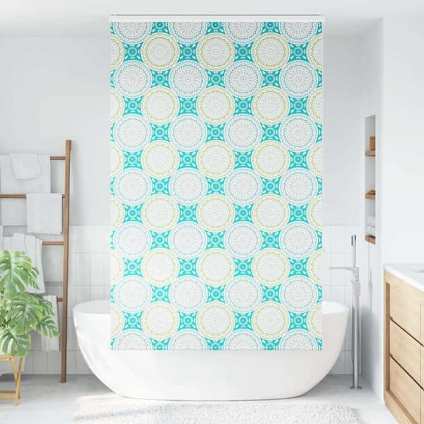 Duschrullgardin med kassett 120x240 cm tyg bredd 116 cm