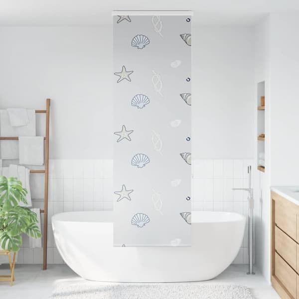 Duschrullgardin med kassett 60x240 cm tyg bredd 56 cm