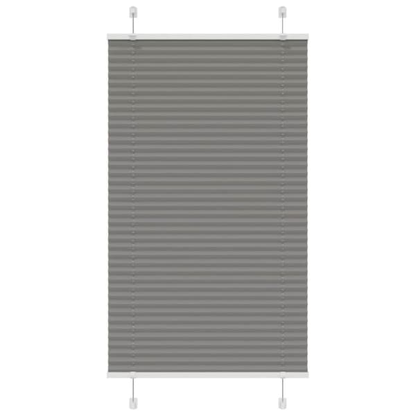 Plisserad persienn antracit 70x100cm tyg bredd 69,4cm polyester