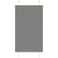 Miniatyrbild 2 av 2: Plisserad persienn antracit 70x100cm tyg bredd 69,4cm polyester