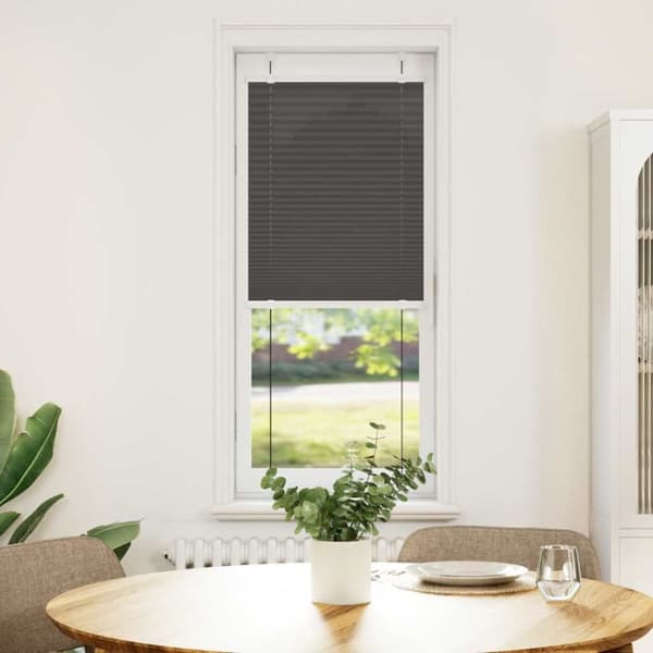 Plisserad persienn svart 40x150 cm tyg bredd 39,4cm polyester
