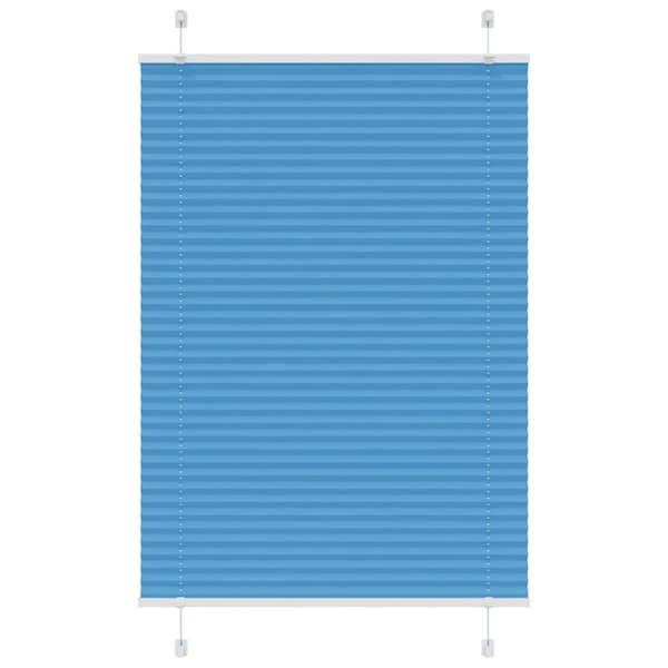 Plisserad persienn blå 90x150 cm tyg bredd 89,4 cm polyester