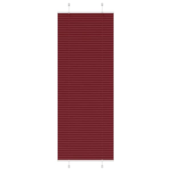 Plisserad persienn Bordeaux röd 70x200 cm tyg bredd 69,4 cm