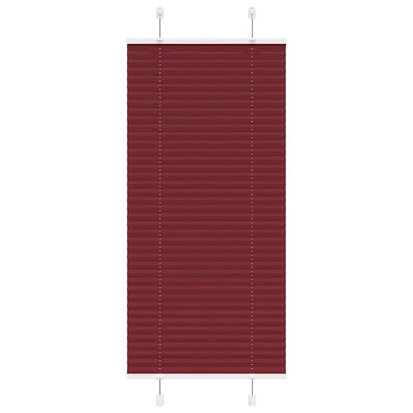 Plisserad persienn Bordeaux röd 60x150 cm tyg bredd 59,4 cm