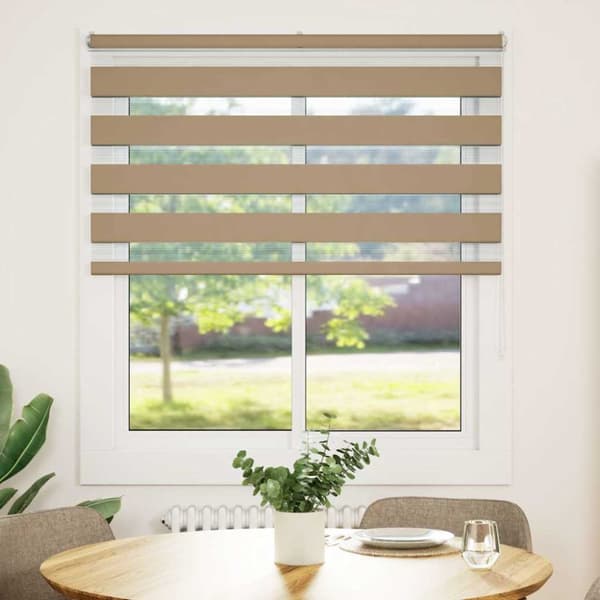 Rullgardin zebra 135x150 cm tyg bredd 130,9 cm polyester