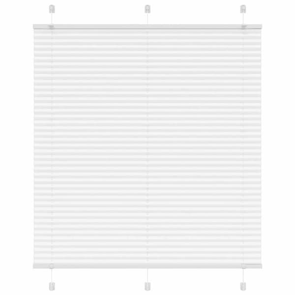 Plisserad persienn vit 120x150 cm tyg bredd 119,4cm polyester