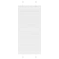 Miniatyrbild 1 av 2: Plisserad persienn vit 65x100cm tyg bredd 64,4cm polyester