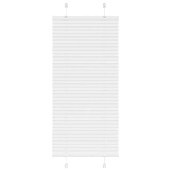Plisserad persienn vit 65x100cm tyg bredd 64,4cm polyester